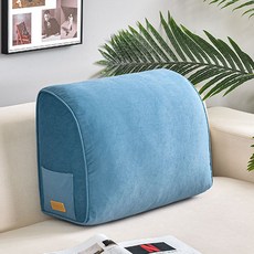 Soheim 圓形天鵝絨沙發靠背墊, 海軍 (N)