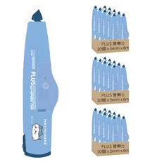 PLUS 普樂士 吉伊卡哇限定版 MR智慧型滾輪修正帶 10個, 小八貓, 3盒