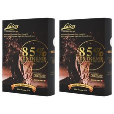 Laica 85% 黑巧克力書本造型禮盒，義大利進口，香甜濃郁, 112g, 2盒