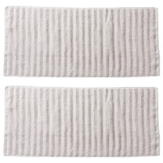 라피니라 모던하우스 자카드 세면타월 40 x 90 cm 230g 면사, 2개, 연그레이