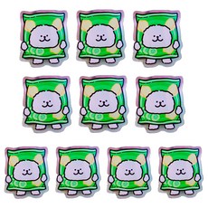 Moneypool 狗狗 壓克力紙夾 10入組 綠色, 1個