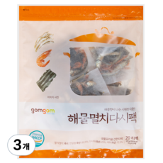 곰곰 해물멸치다시팩, 320g, 3개