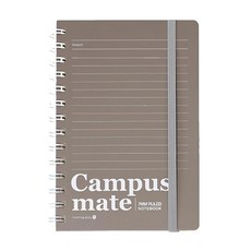 morning glory Campus mate 鬆緊帶線圈筆記本 32開, 顏色隨機, 1本