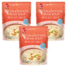 햇반 소프트밀 베이컨 감자 크림 수프, 180g, 3개