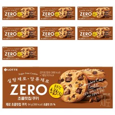 롯데제로 제로 초콜릿칩 쿠키, 84g, 8개