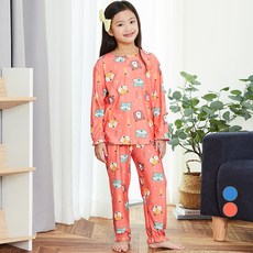 Lolly Tree 童款動物印花亨利領睡衣套裝 FO