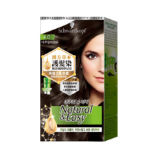 Schwarzkopf 施華蔻 Natural & Easy 怡然植萃染髮霜 4.0, 4.0自然棕, 1組