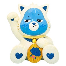 Care Bears 福部屋系列 URDU x Care Bears UNLOCK THE MAGIC 招財貓公仔 Grumpy, 1個