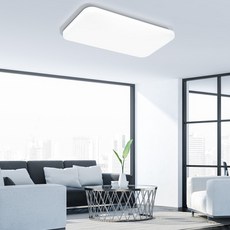 원하 LED 폴슨에어 거실 천장 조명 디밍 리모컨 50W 플리커프리, 화이트 + 주광색