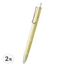 B2WIN 實用按壓式鋼筆, 黃色, 2個