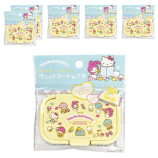 Sanrio 三麗鷗 濕紙巾黏貼蓋, 6個, yellow