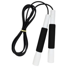 JFROPE 海綿高速跳繩, 白色 + 黑色, 1個