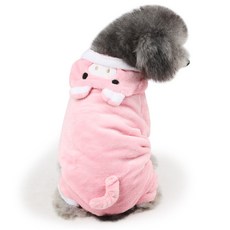 ZEZEPET 動物立體軟狗服裝, 粉紅豬