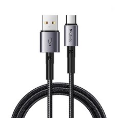 Mcdodo 麥多多 TR USB Type-A轉Type-C高速充電線, 黑色, 1.8m, 1個
