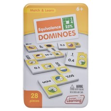 Junior Learning 骨牌接龍遊戲, 等價關係, 6歲以上, 28塊, 1盒