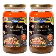 OTTOGI 不倒翁 FRESCO橄欖油蒜味蝦義大利麵醬, 2罐, 380g