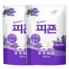 碧珍 強力除臭衣物柔軟精 紫色薰衣草 補充包, 1.6L, 2個