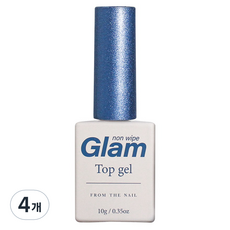 FROM THE NAIL GLAM TOP 凝膠指甲油, 單一顏色, 4個, 10g