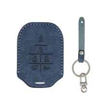 CHAMOA 가죽 스마트키케이스 올뉴카니발 더뉴카니발, 딥네이비+니켈사틴, MK103