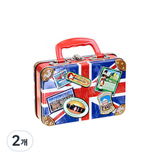 行李箱造型鐵盒巧克力糖, 2個, 250g