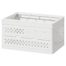 FAmILyLIFE 生活 多功能可疊加折疊洗衣籃, 簡約白