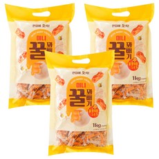 무직타이거 미니 꿀 꽈배기, 3개, 1kg