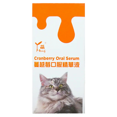 Meng 萌 蔓越莓口服精華液 30ml, 幫助貓咪多喝水，使貓咪排尿順暢。蔓越莓也具備天然之抗氧化劑。, 1瓶