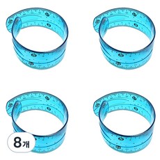 바코젤 플라스틱 다용도 말랑자 30cm, 블루, 8개