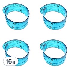 바코젤 플라스틱 다용도 말랑자 30cm, 블루, 16개