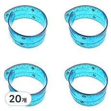 바코젤 플라스틱 다용도 말랑자 30cm, 블루, 20개