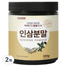 백세팔팔 인삼분말, 2개, 200g