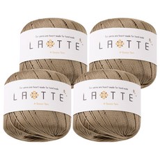 실바람섬유 라떼 뜨개실, 22 진베이지, 4개