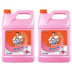 威猛先生 地板清潔劑 完美花香 清潔芳香升級 溫和近皮膚pH值, 3.785L, 2桶