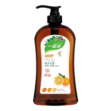一滴淨 蘆薈多酚食品用洗潔精-柑橘, 99.5%綠本元素, 法國ECOCERT驗證, 1kg, 1瓶