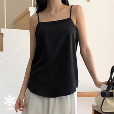 afinar 方領涼感無袖背心罩衫