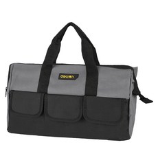 델리툴즈 옥스포드 천 휴대용 다용도 수납 공구 툴백 연장가방 블랙 옐로우 DL430018, 1개