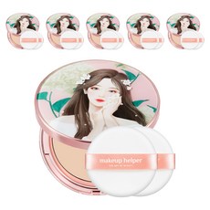 메이크업헬퍼 아트 스위트소피아 오리지널 프로피니쉬 파우더팩트 25g + 전용 퍼프 세트, 6개, 23호 내추럴베이지