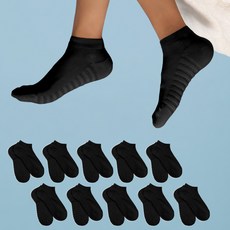 里圖 Airy Cool 運動休閒襪 10雙組, 1套, 黑色