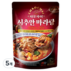 차오차이 시추안 마라탕, 500g, 5개