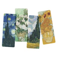 리코즈 명화 책갈피 4종 세트, 01 고흐, 1세트