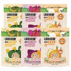 Naeiae 蔬菜米圈圈組, 甜南瓜 + 紫薯 + 洋蔥, 240g, 1組