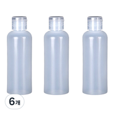 아이코어스 똑딱캡 공병 100ml, 6개, 투명