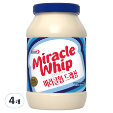 크래프트 미라클휩 드레싱, 4개, 887ml
