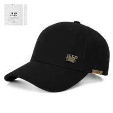 Jeep JEEPSPIRIT 休閒棒球帽 + 吸汗墊, 黑色