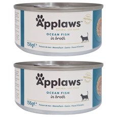 Applaws 天然鮮食貓罐, 2罐, 156g, 海魚