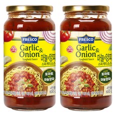 OTTOGI 不倒翁 FRESCO大蒜洋蔥義大利麵醬, 600g, 2罐