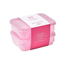 Thx Soyoon 冷凍專用密封保鮮盒 粉色, 2個, 保鮮盒 9號 300ml