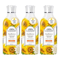 1802 LE CHATELARD 室內晾曬高濃縮衣物柔軟精 向日葵香 正裝, 1L, 3個