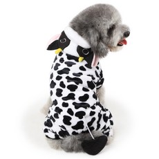 ZEZEPET 動物立體軟狗服裝, 斑點牛