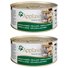 Applaws 愛普士 貓罐 鮪魚紫菜, 肉含量最高75%, 70g, 2罐